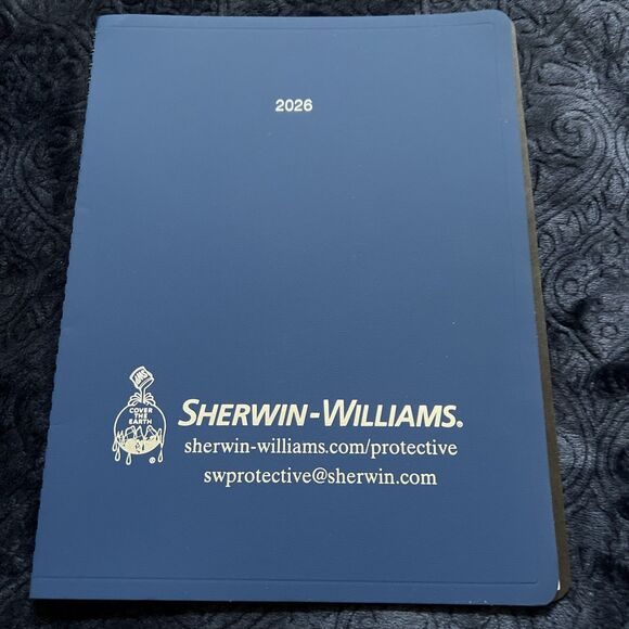 Sherwin-Williams 2026 Monthly Planner Blue
